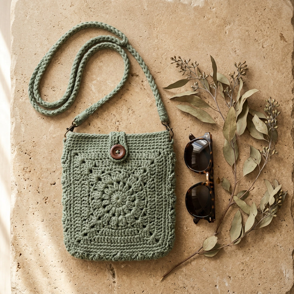 The Solstice Crossbody – Sage Green